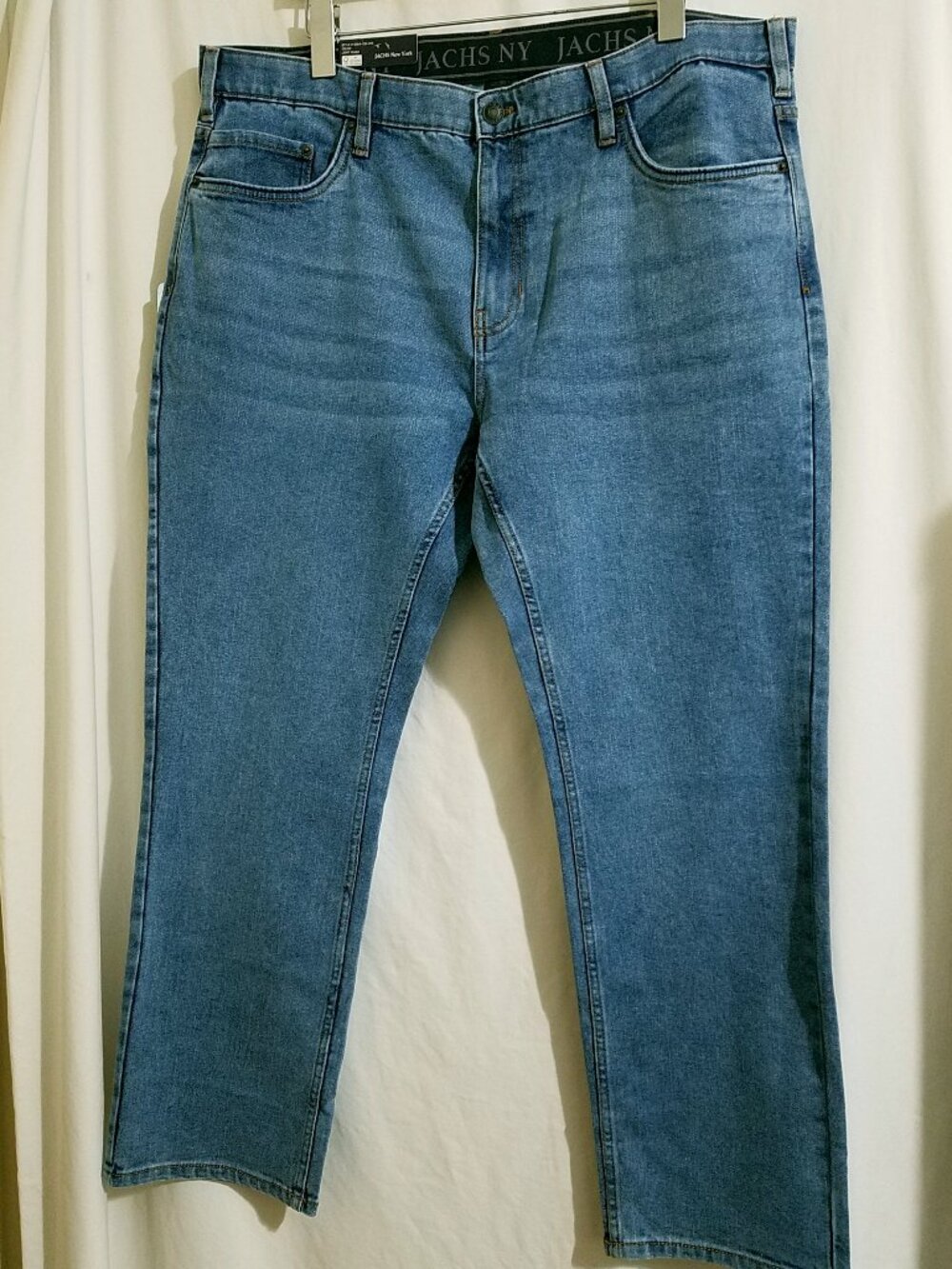 Jachs New York Jeans Men's 40x30 Light Wash Denim Pants Straight Leg NWT